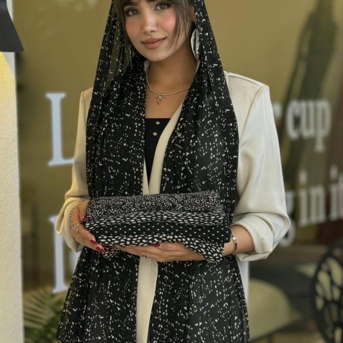 شال حریر شیفون چاپی