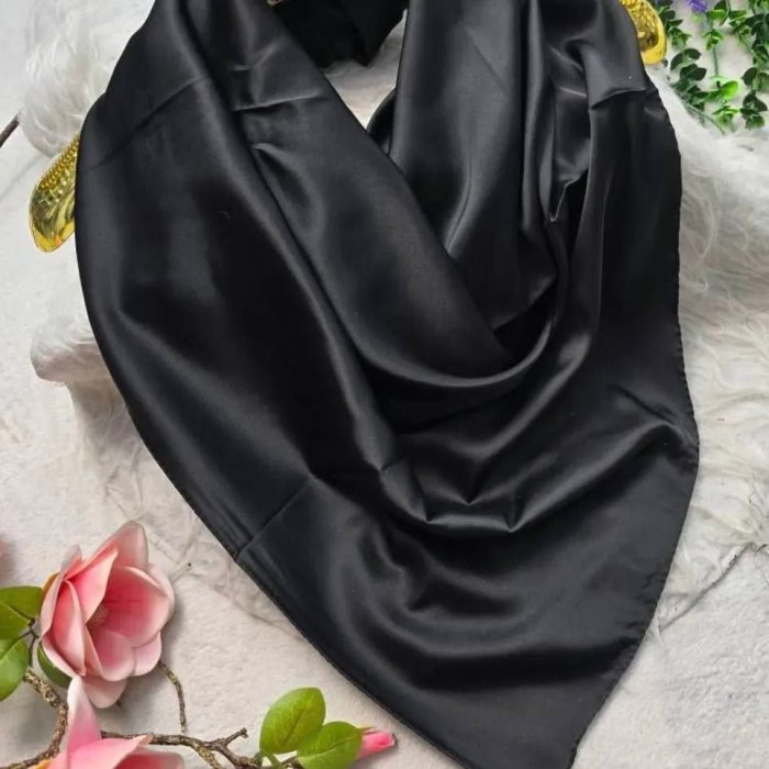 روسری ساتن ابریشم دستدوز