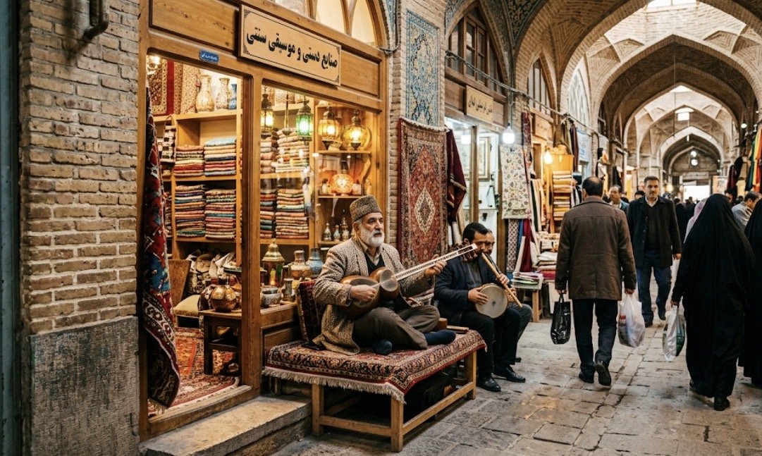 بازار بزرگ تهران: نغمه‌های فراموش‌شده از موسیقی سنتی در میان حجره‌ها
