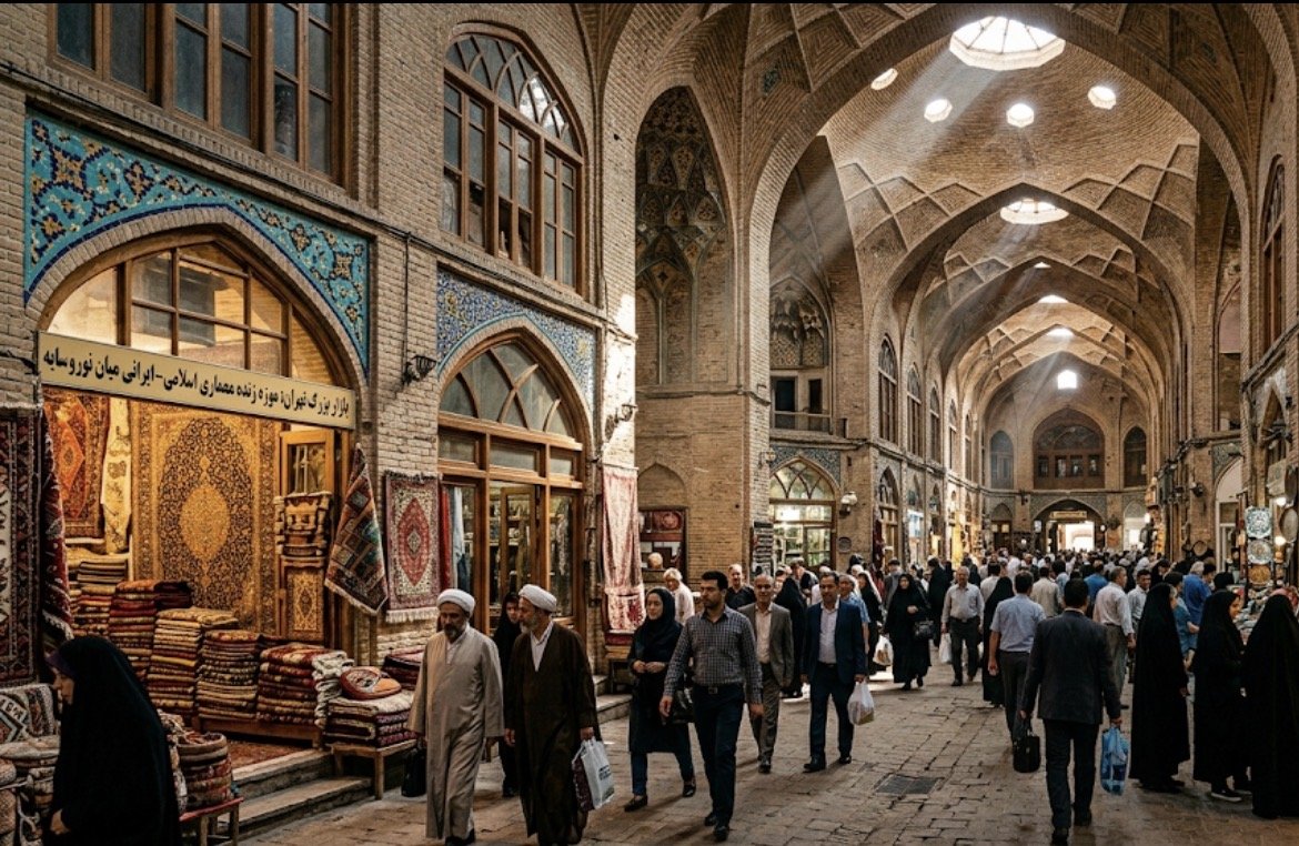 بازار بزرگ تهران: موزه زنده معماری اسلامی-ایرانی میان نور و سایه
