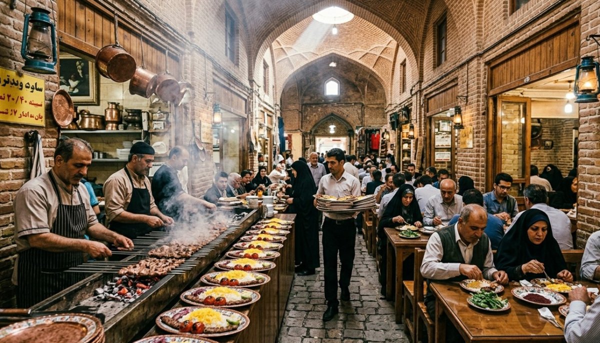 بازار بزرگ تهران: گنجینه‌ای زنده از غذاهای سنتی و تار و پود فرهنگ آشپزی ایران