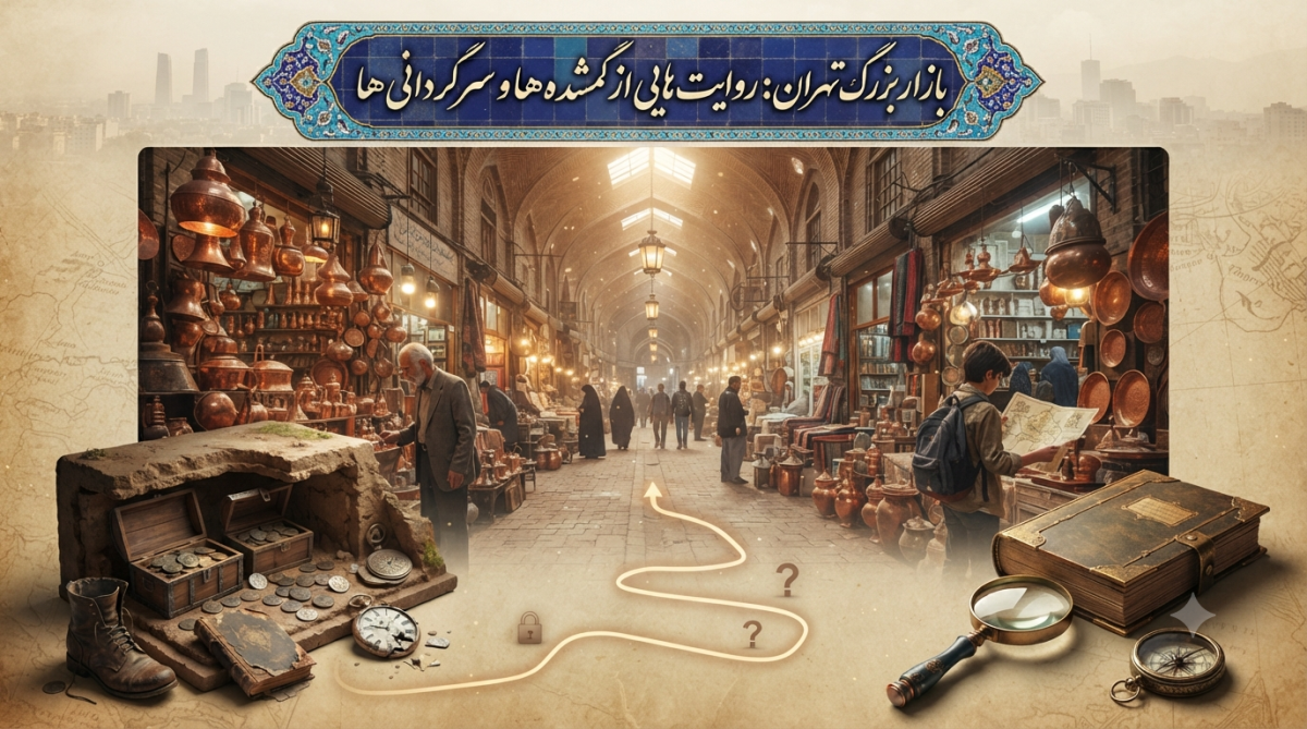 بازار بزرگ تهران: حیات پنهان در دل تاریخ – روایت‌هایی از گمشده‌ها و سرگردانی‌ها